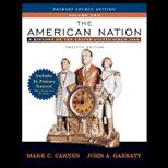American Nation, Volume Two  With Study Card