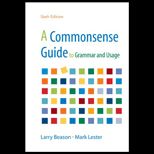 Commonsense Guide to Grammar and Usage