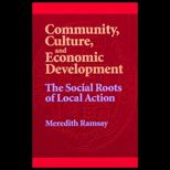 Community, Culture, and Economic Development