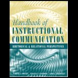 Handbook of Instructional Communication  Rhetorical and Relational Perspectives