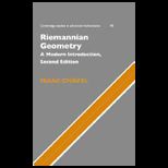 Riemannian Geometry  Modern Introduction
