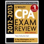 Wiley CPA Examination Review, 2012 2013 Set