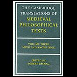 Cambridge Translations of Medieval Philosophical Texts
