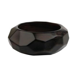 Designs by Adina Black Resin Faceted Bangle, Womens
