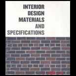 Interior Design Materials and Specification   With CD
