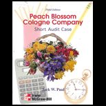 Peach Blossom Cologne Company  A Short Audit Case (Text Only)