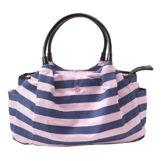 JP LIZZY Allure Stripe Diaper Bag, Blue/Pink, Womens
