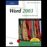 Microsoft Office Word 2003  Comprehensive CourseCard Edition   Package