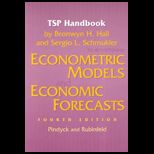 TSP Handbook to Accompany Econometric Models and Economic Forecasts by Pindyck and Rubenfeld