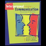 Interpersonal Communication  Relating to Others