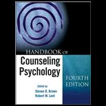 Handbook of Counseling Psychology