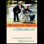 Psychosocial Aspects of Disability