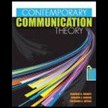 Contemporary Communication Theory  With Access