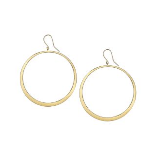 DOWNTOWN BY LANA Gold Tone Hoop Wire Earrings, Womens