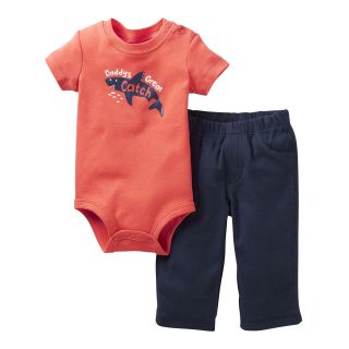 Carters 2 pc. Bodysuit and Pants Set   Boys nb 24m, Red, Red, Boys