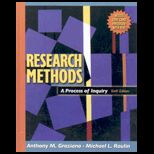 Research Methods  A Process of Inquiry  With CD