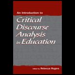 Introduction to Critical Discourse Analysis