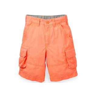 Carters Solid Ripstop Cargo Shorts   Boys 5 7, Orange, Orange, Boys