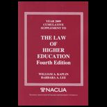Law of Higher Education   2009 Supplement (Student)