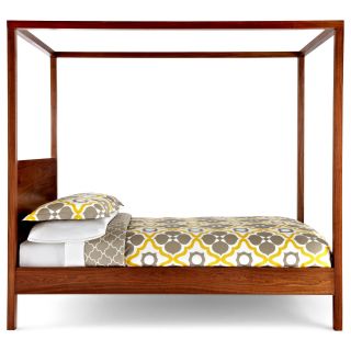 HAPPY CHIC BY JONATHAN ADLER Bleecker Four Poster Bed, Walnut