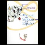 Manual De Sintaxis Del Espanol