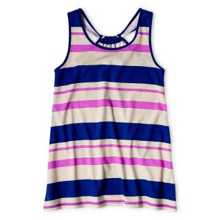 Total Girl Shirred Back Tank Top   Girls 6 16 and Plus, Blue, Girls
