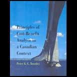 Principles of Cost Benefit  Analysis in a Canadian Context