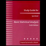 Basic Statistical Analysis, Study Guide