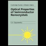 Optical Properties of Semiconductore and