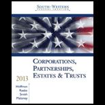 South Western Federal Taxation 2013  Corporations, Partnerships, Estates and Trusts, Professional Version   With CD