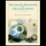 Managing Behavior in Organizations