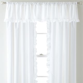 JCP EVERYDAY jcp EVERYDAY Petticoat Curtain Panel Pair, White