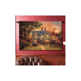 Gingerbread Cottage Wall Tapestry with Rod