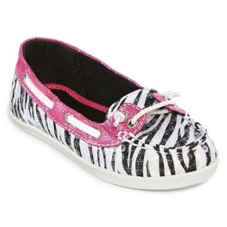 ARIZONA Lil Betsy Toddler Girls Boat Shoes, Zebra, Zebra
