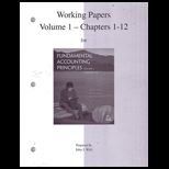 Fundamental Accounting Principles   Working Papers, Volume 1