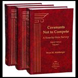 Covenants Not to Compete, 3 Volume Set