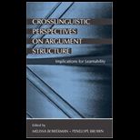 Crosslinguistic Perspectives on Argument