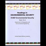 Ev487 Reading in Environ. Security (Custom)