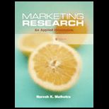 Marketing Research   Applied Orientation   Text Only