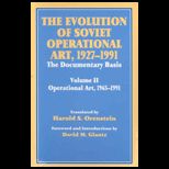 Evolution of Soviet Operational Art  1965 1991