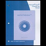 Applied Calculus Excel Manual