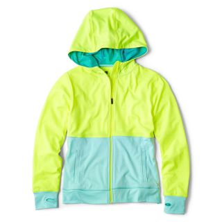 Xersion Colorblock Thumb Hole Hoodie   Girls 6 16 and Plus, Yellow, Girls