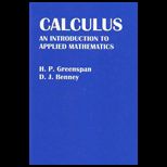 Calculus Introduction to Applied Mathematics