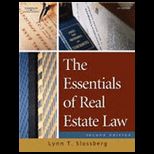 Essentials of Real Estate Law for Paralegals  With CD
