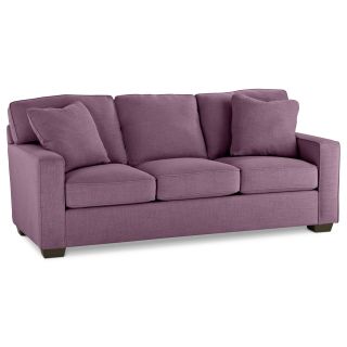 Possibilities Track Arm 82 Queen Sleeper Sofa, Plum