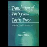 Translation of Poetry and Poetic Prose