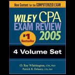 Wiley CPA Examination Review  2005, 4 Volume Set
