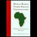 Human Rights Under African Constitution