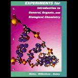 Introduction to General, Organic and Biological Chemistry, Experiments