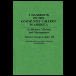 Handbook on the Community College in America